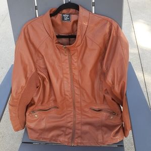 Laura Lane faux leather jacket